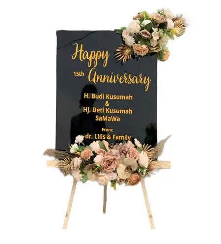 Papan Bunga Akrilik serangpanjang